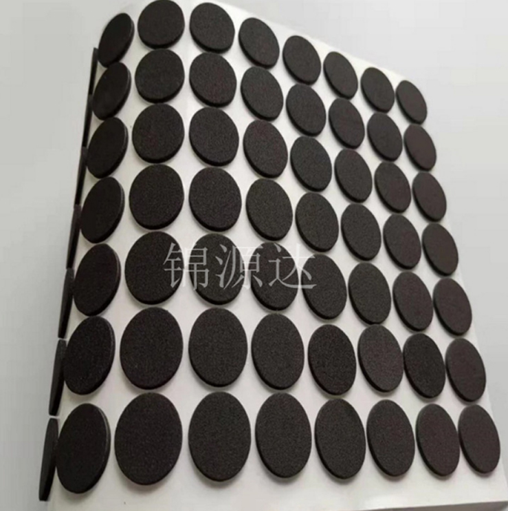 透明防滑防震硅膠腳墊 現(xiàn)貨圓形硅膠墊片 電器單面高粘硅膠腳墊